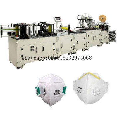 6ply Anti Virus Face Masking KN95 with valve Folding N95 face Mask machine