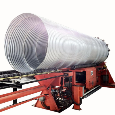 spiral tube ripple pipe steel culvert equipment corrugated steel culvert making machine